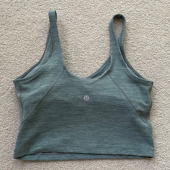 Lululemon NWOT Align Tank Heathered Tidewater Teal Size 8 - Picture 4 of 5